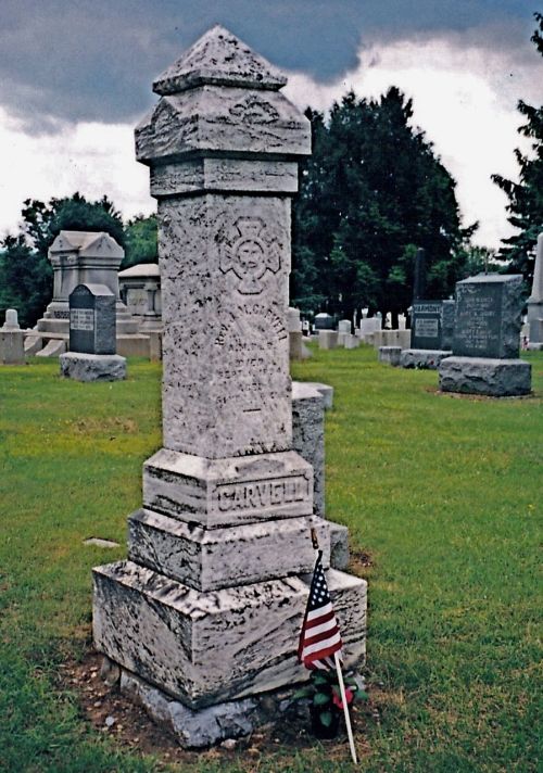 Headstone in Springhill Cemetery, Shippensburg, Pennsylvania